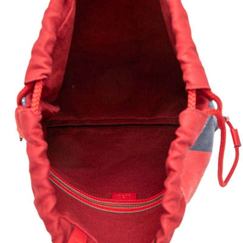 Canvas Sylvie Baiadera Web Drawstring Backpack - Image 4