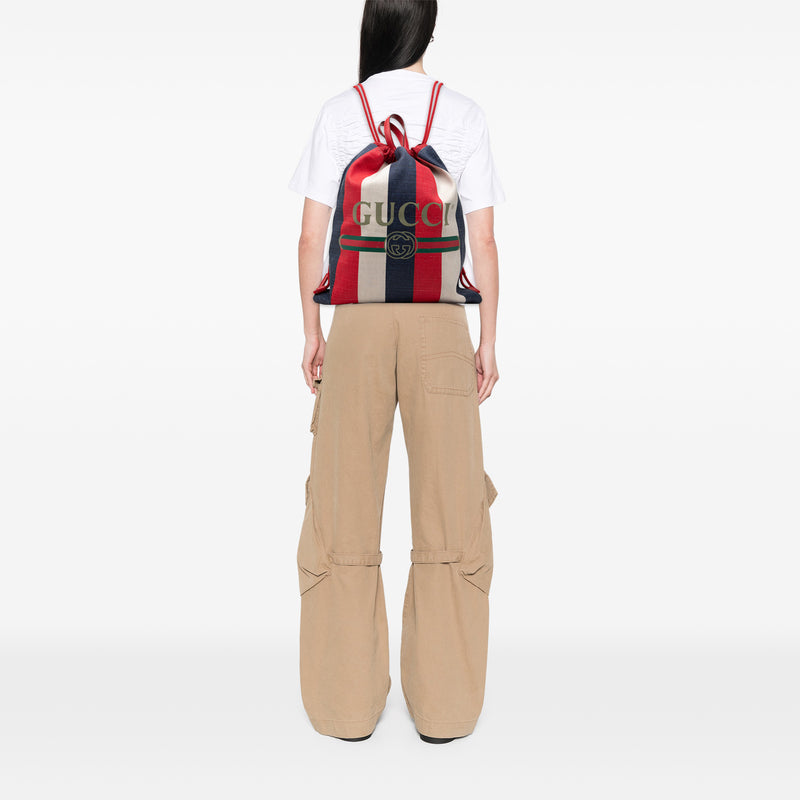 Canvas Sylvie Baiadera Web Drawstring Backpack - Image 7