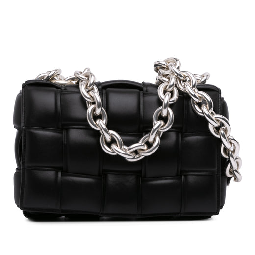 Nappa Intrecciato Padded Chain Cassette Satchel - Image 1