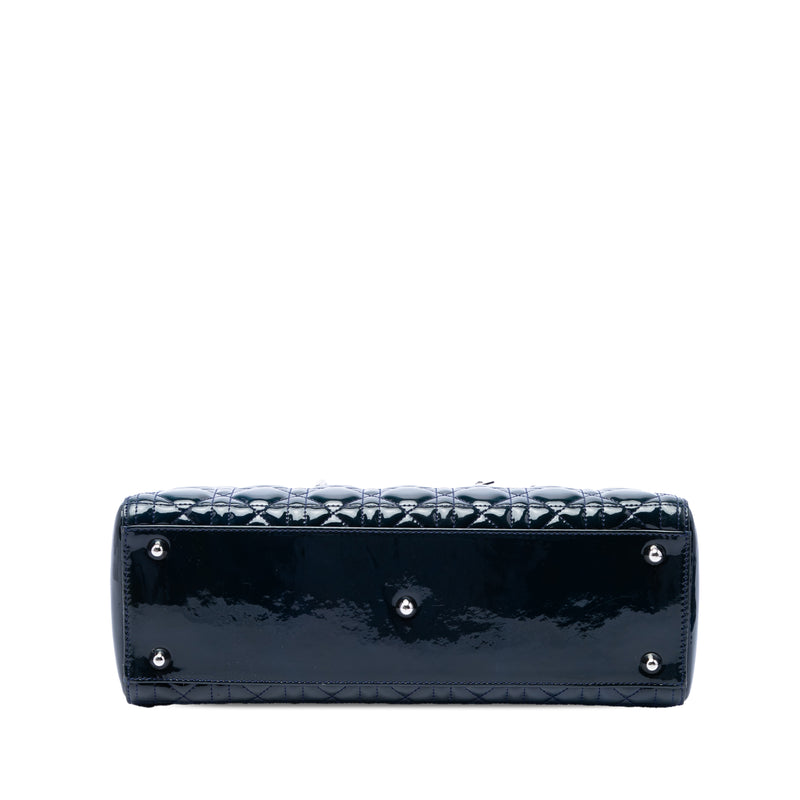 Large Patent Cannage Lady Dior - Image 3