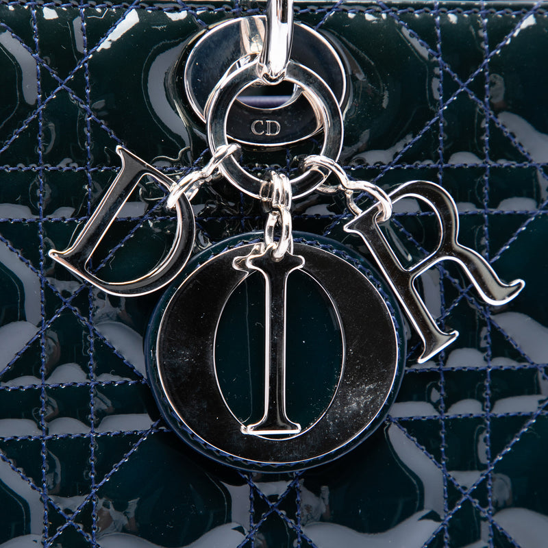 Large Patent Cannage Lady Dior - Image 5