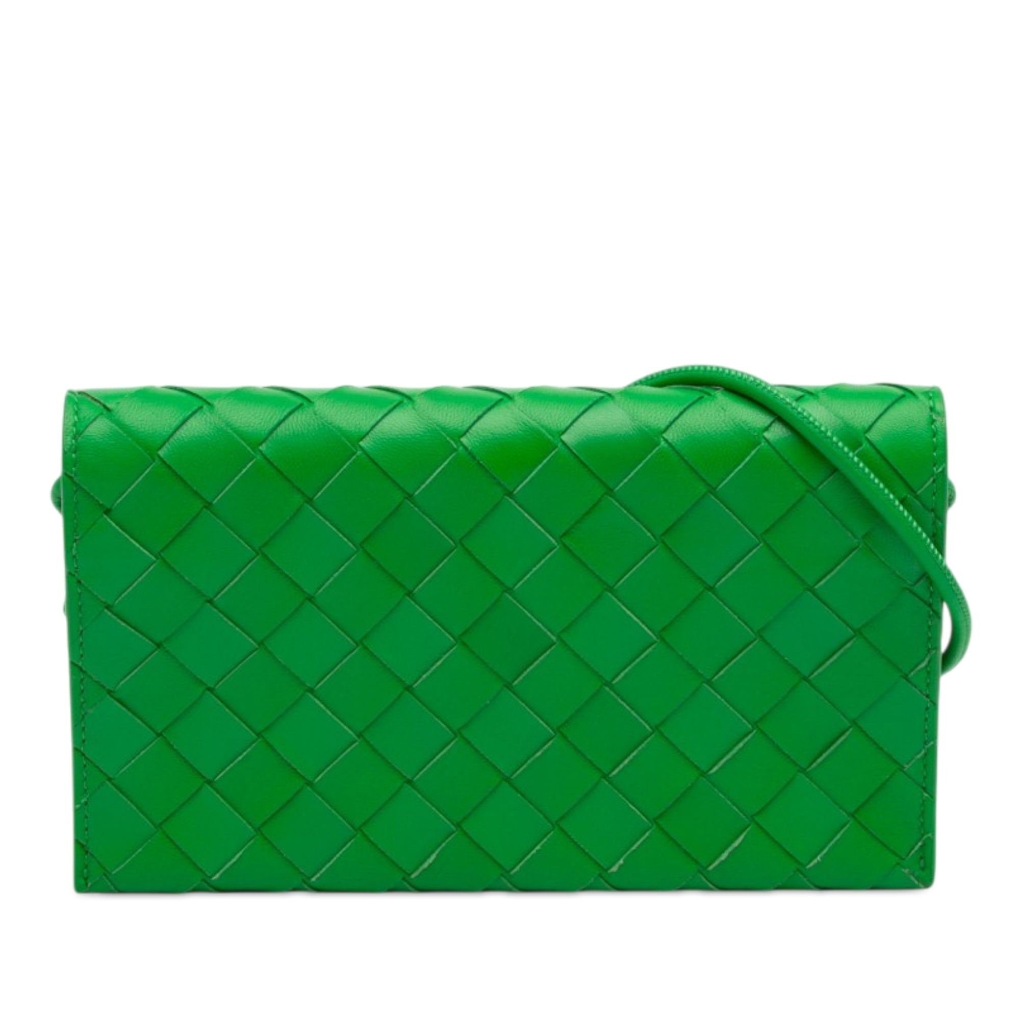 Nappa Intrecciato Wallet On Strap - Image 1