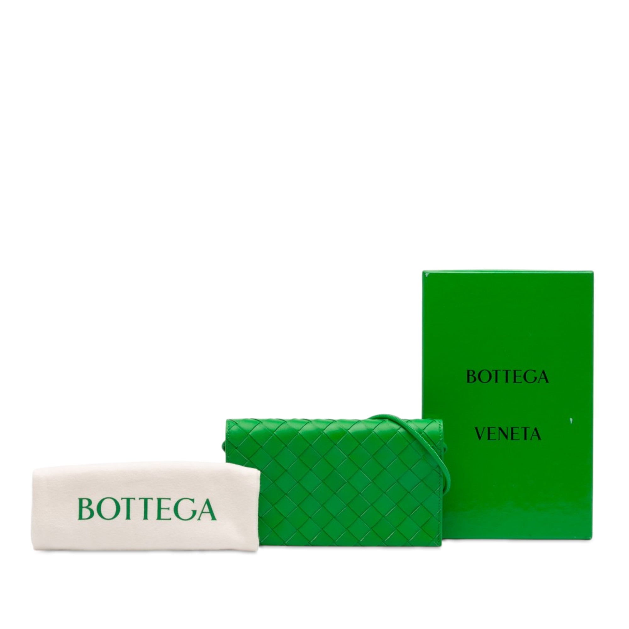 Nappa Intrecciato Wallet On Strap - Image 9
