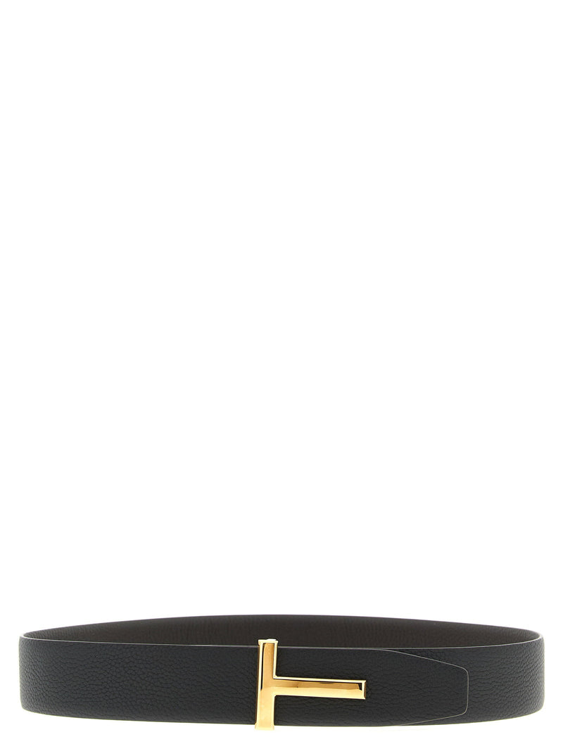 Tom Ford Icon Belt — Black Grain Leather