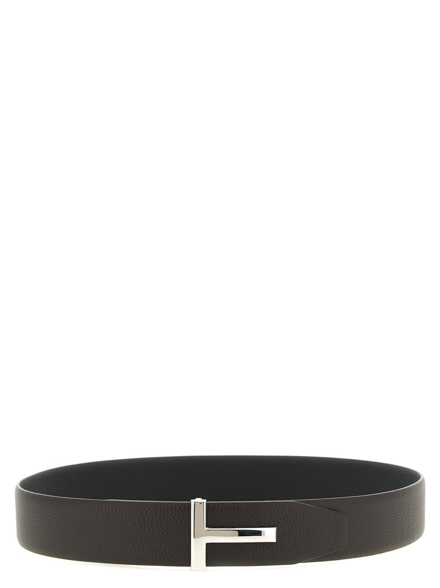 Tom Ford Icon Belt — Black Grain Leather