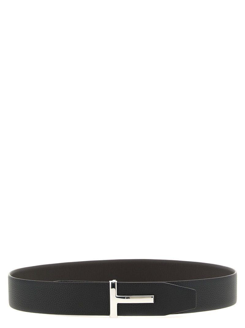 Tom Ford Icon Belt — Black Grain Leather