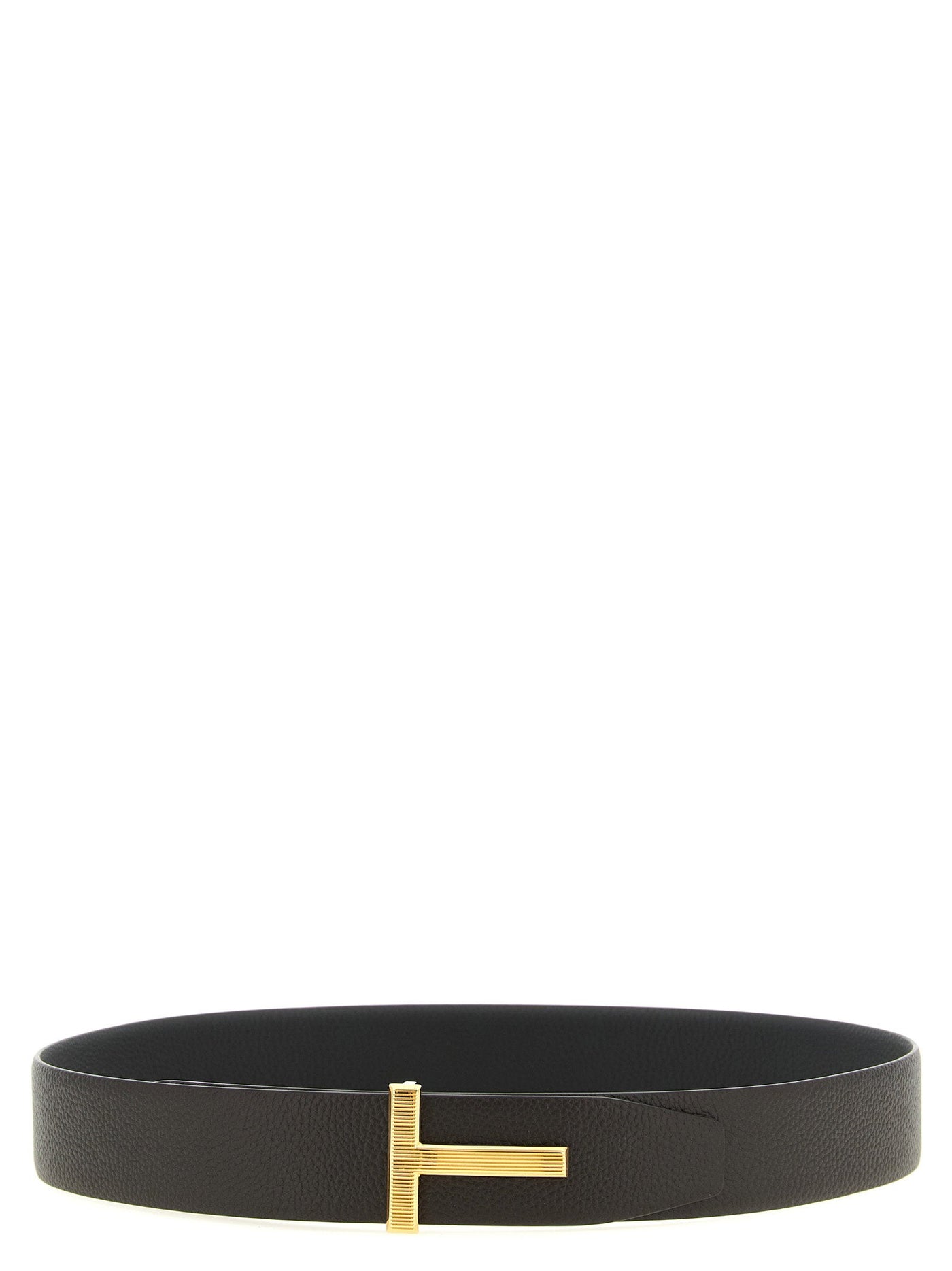 Tom Ford Icon Belt — Black Grain Leather