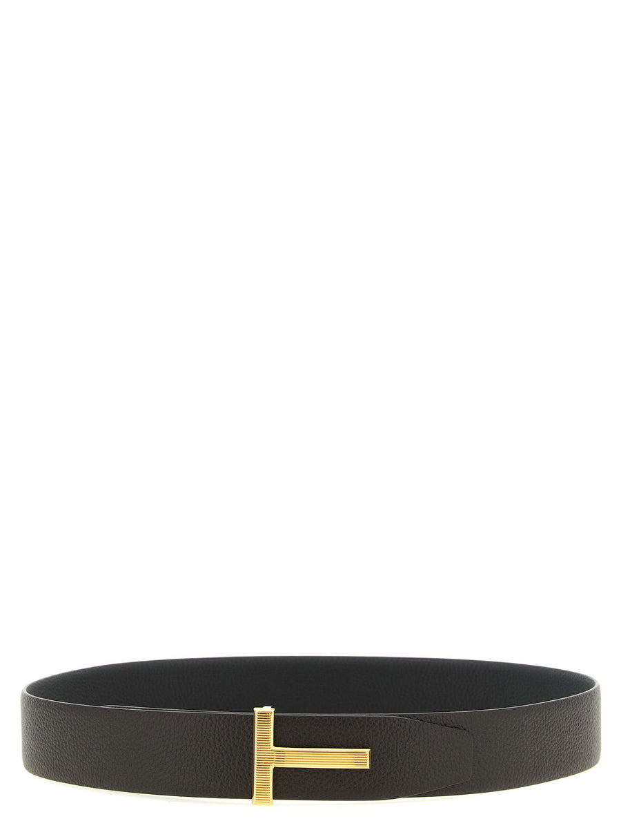 Tom Ford Icon Belt — Black Grain Leather