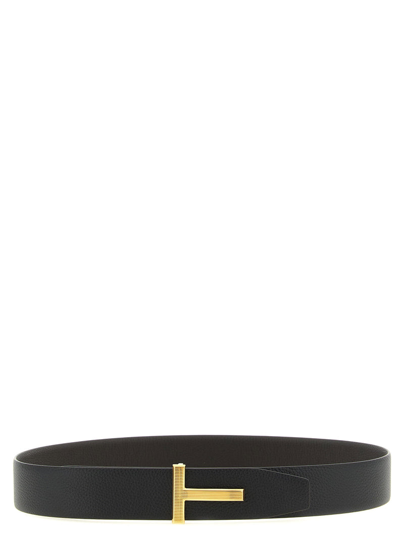 Tom Ford Icon Belt — Black Grain Leather