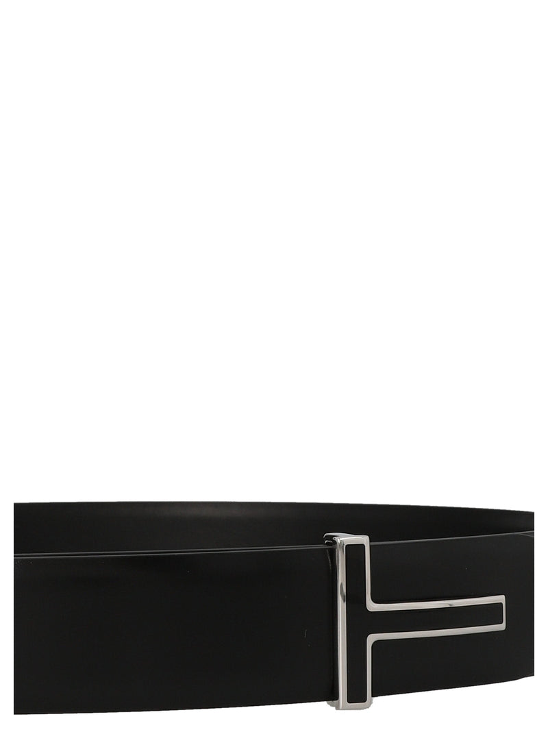 Tom Ford T-Buckle Belt — Black