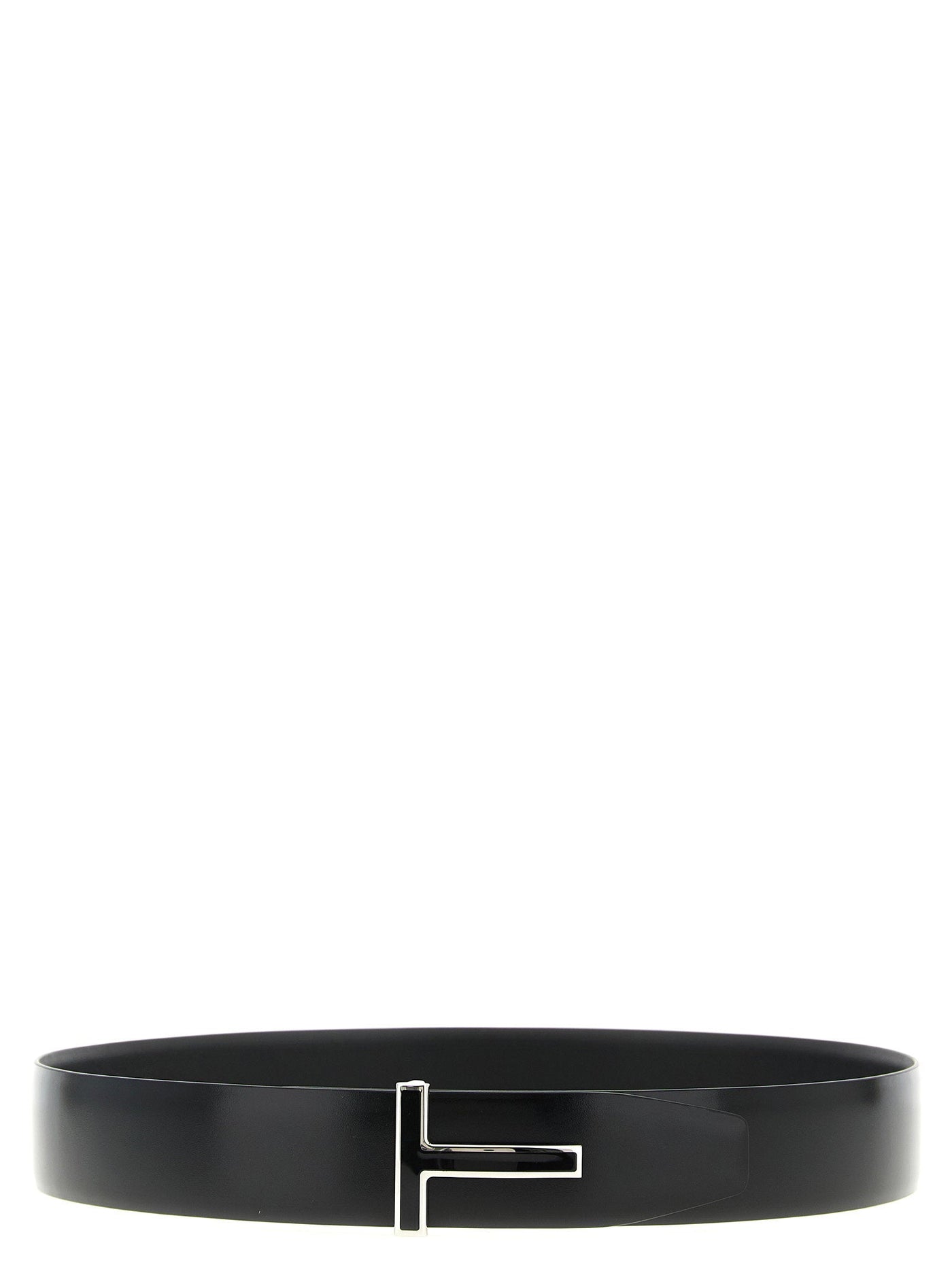 Tom Ford Reversible Calf Leather Belt — Black