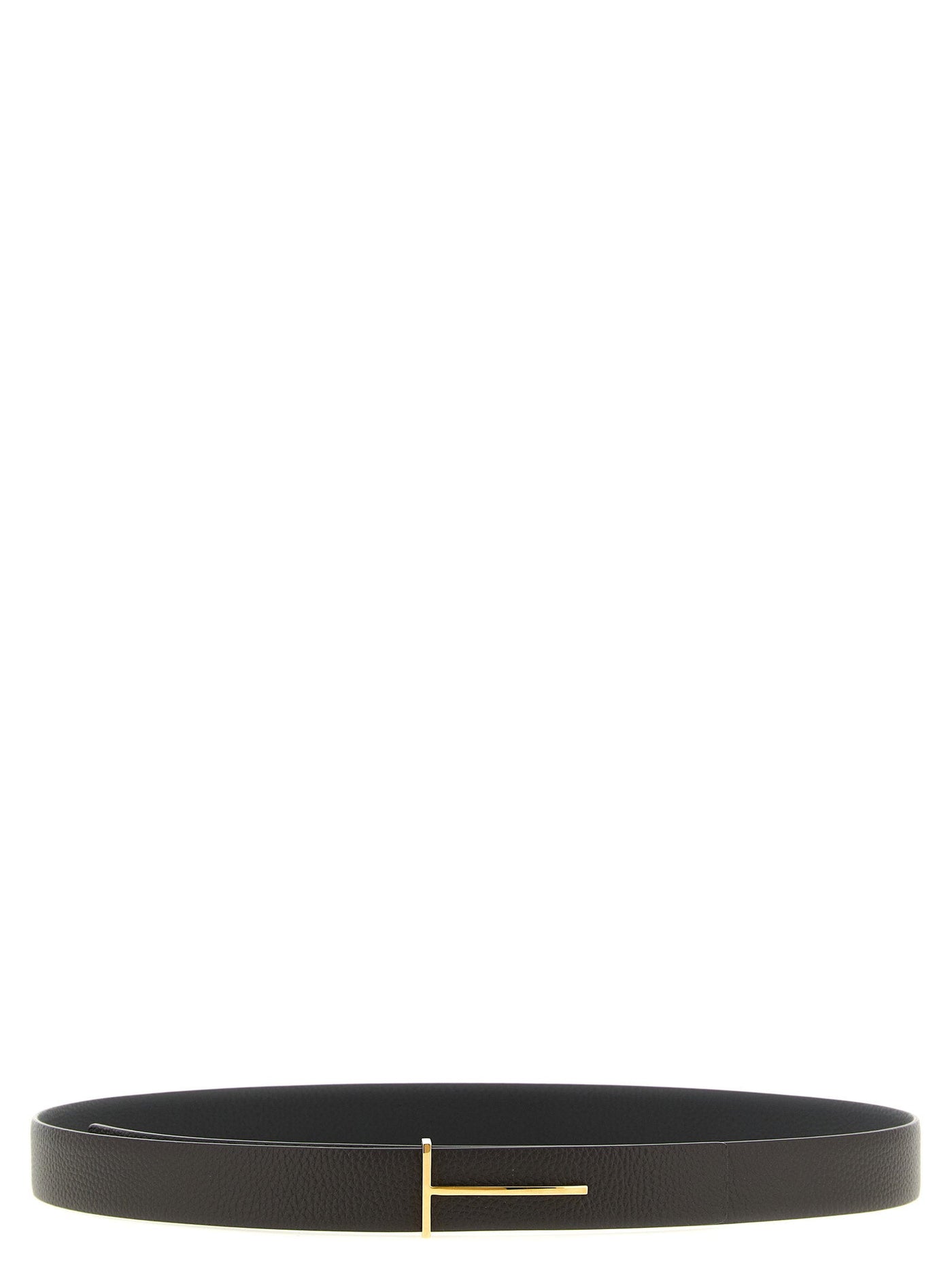 Tom Ford Icon Belt — Black Grained Leather