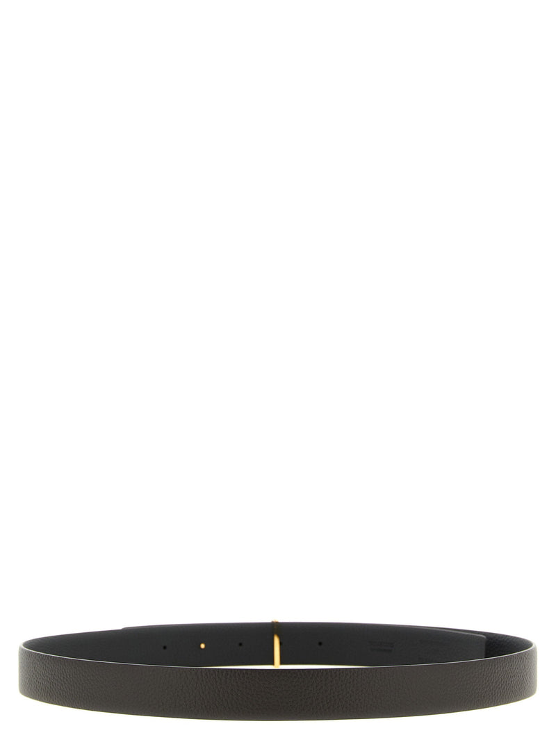 Tom Ford Icon Belt — Black Grained Leather