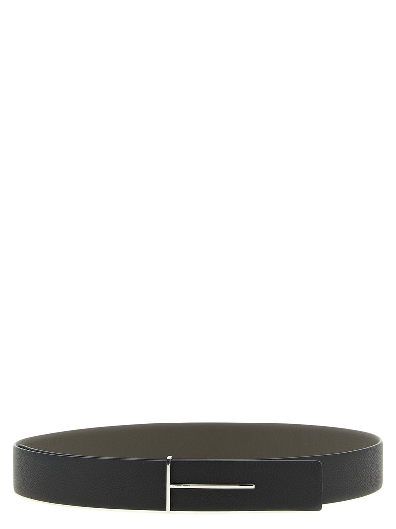 Tom Ford Icon Belt — Black Grain Leather