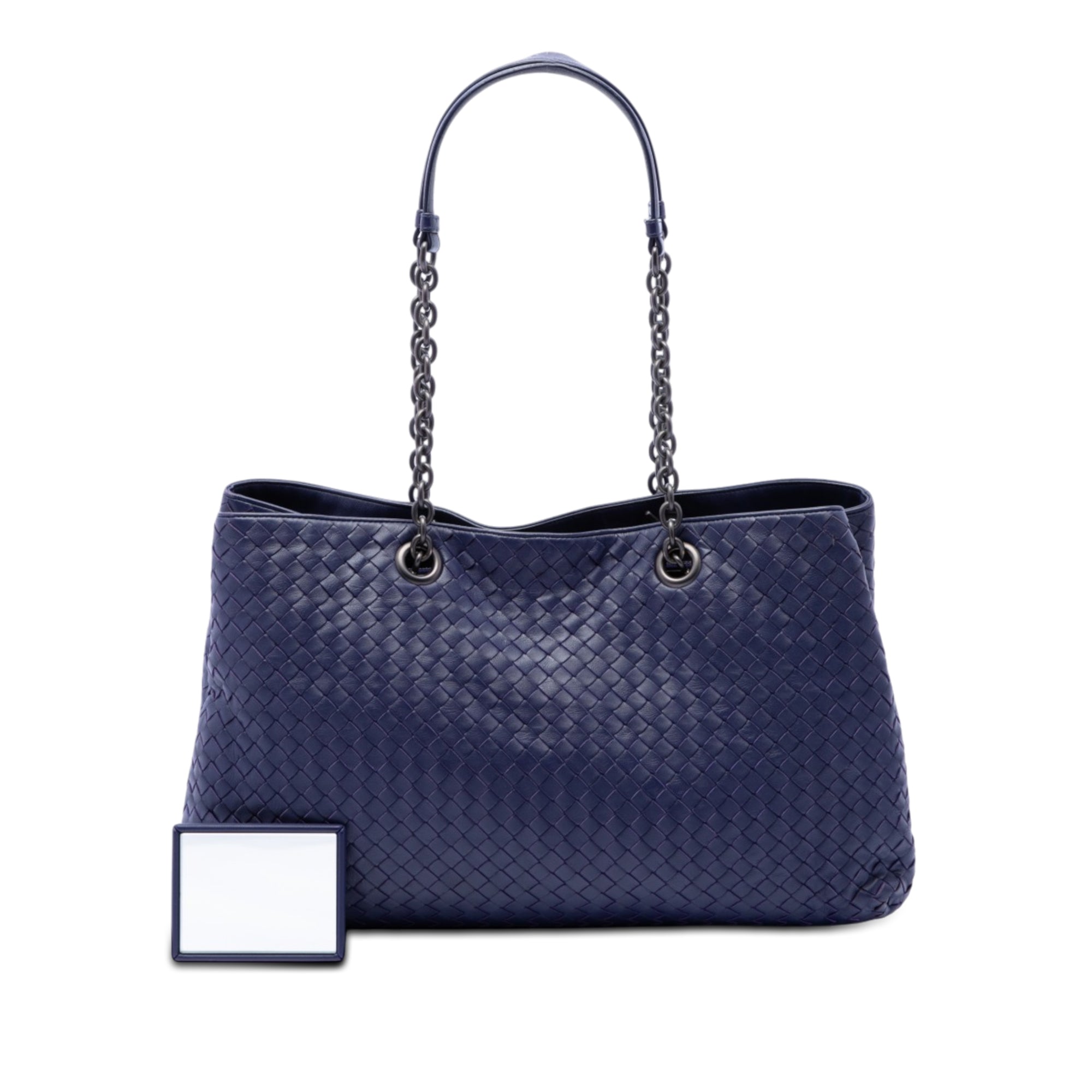 Large Nappa Intrecciato Double Chain Tote - Image 7
