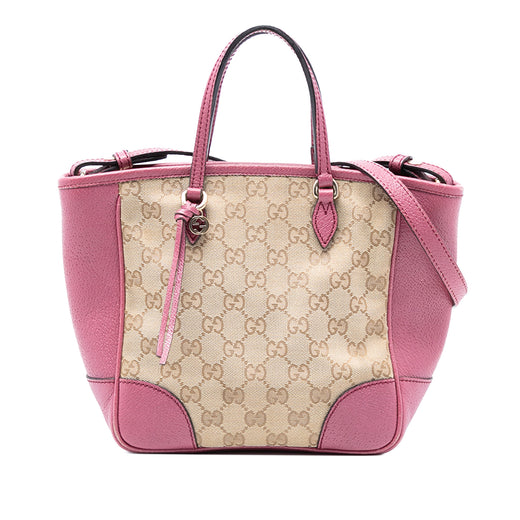 Small GG Canvas Bree Satchel - Image 1