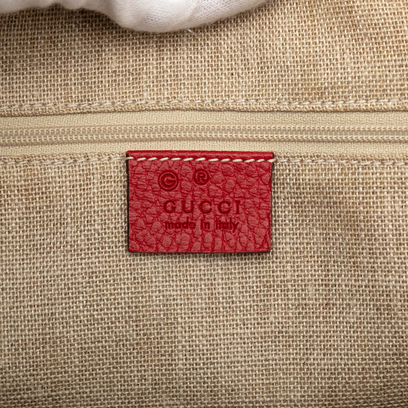 Small Dollar Calfskin GG Charm Dome Satchel - Image 5