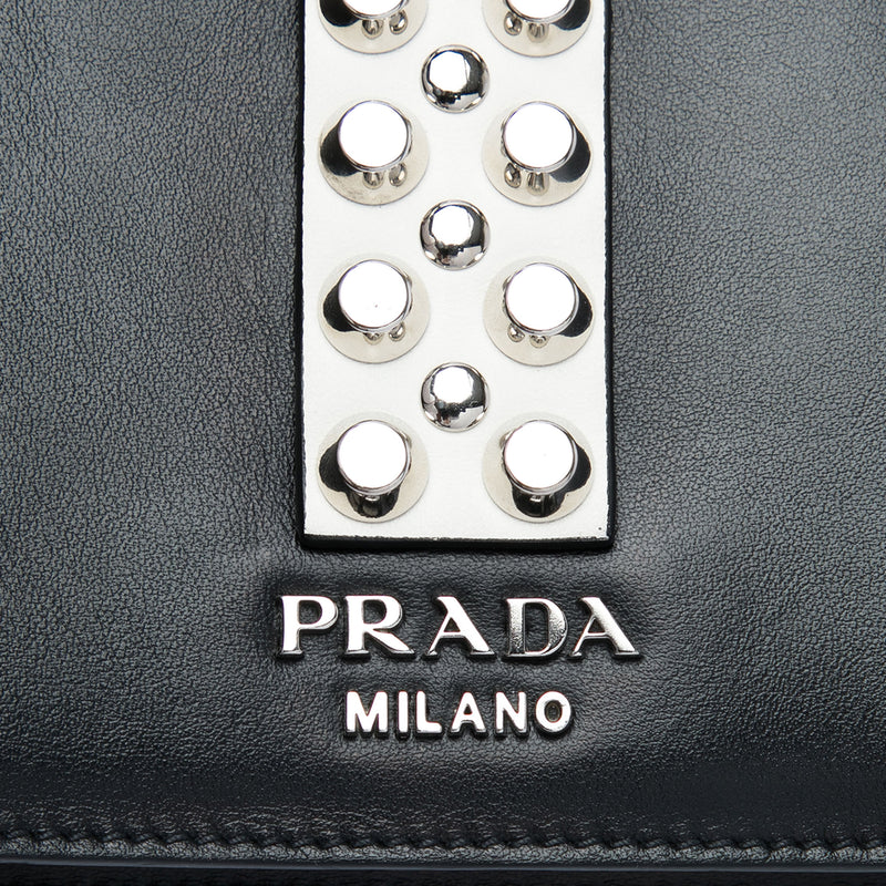 City Calf and Saffiano Studded Elektra Crossbody - Image 5