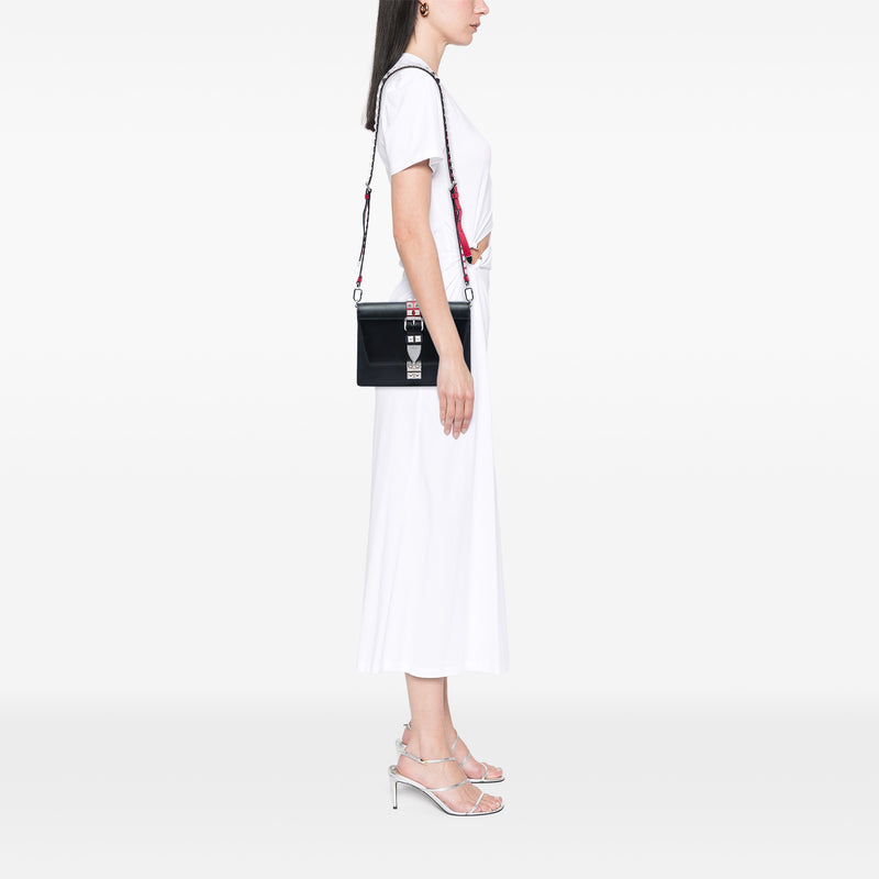City Calf and Saffiano Studded Elektra Crossbody - Image 6