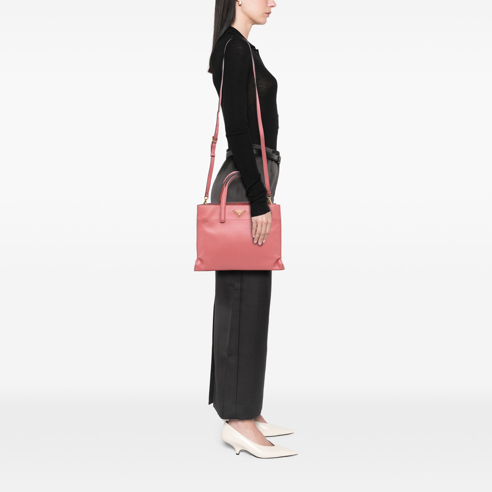 Saffiano Soft Triple Pocket Tote - Image 11
