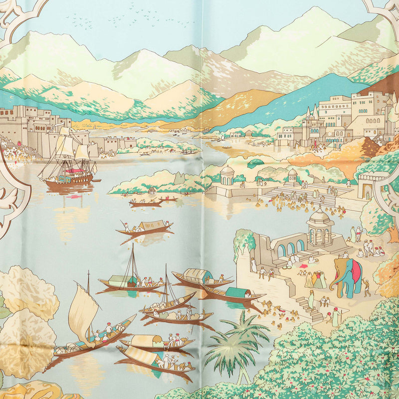 Le Fleuve Sacre Silk Scarf 90 - Image 7