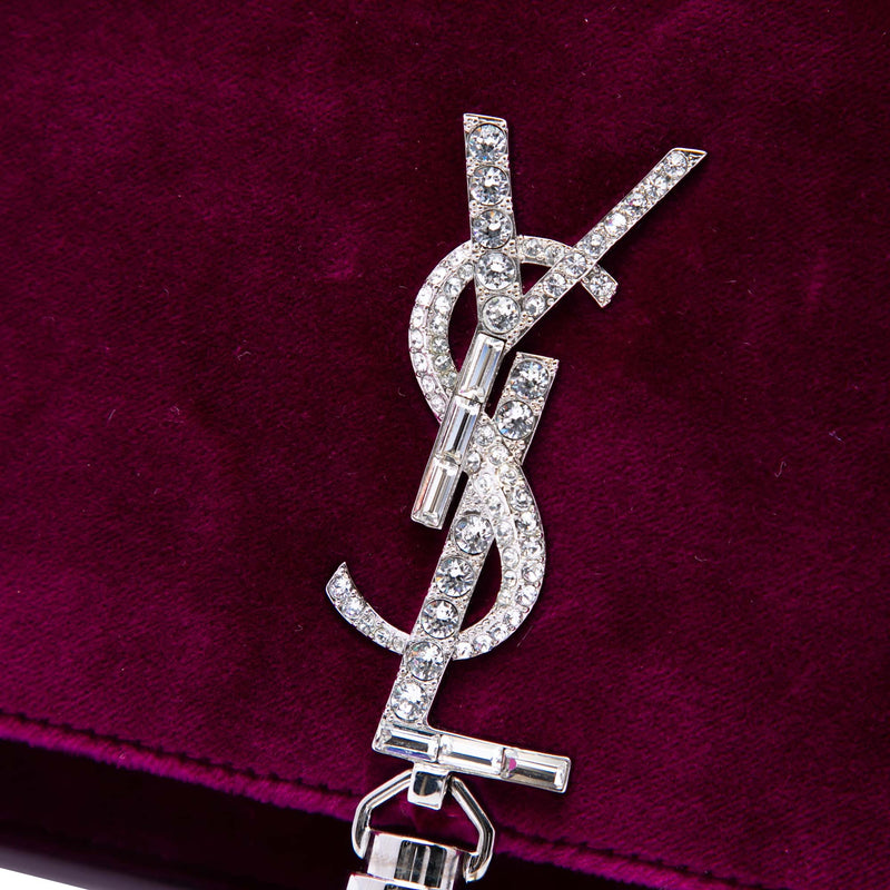 Small Velvet Monogram Kate Tassel Crossbody - Image 5