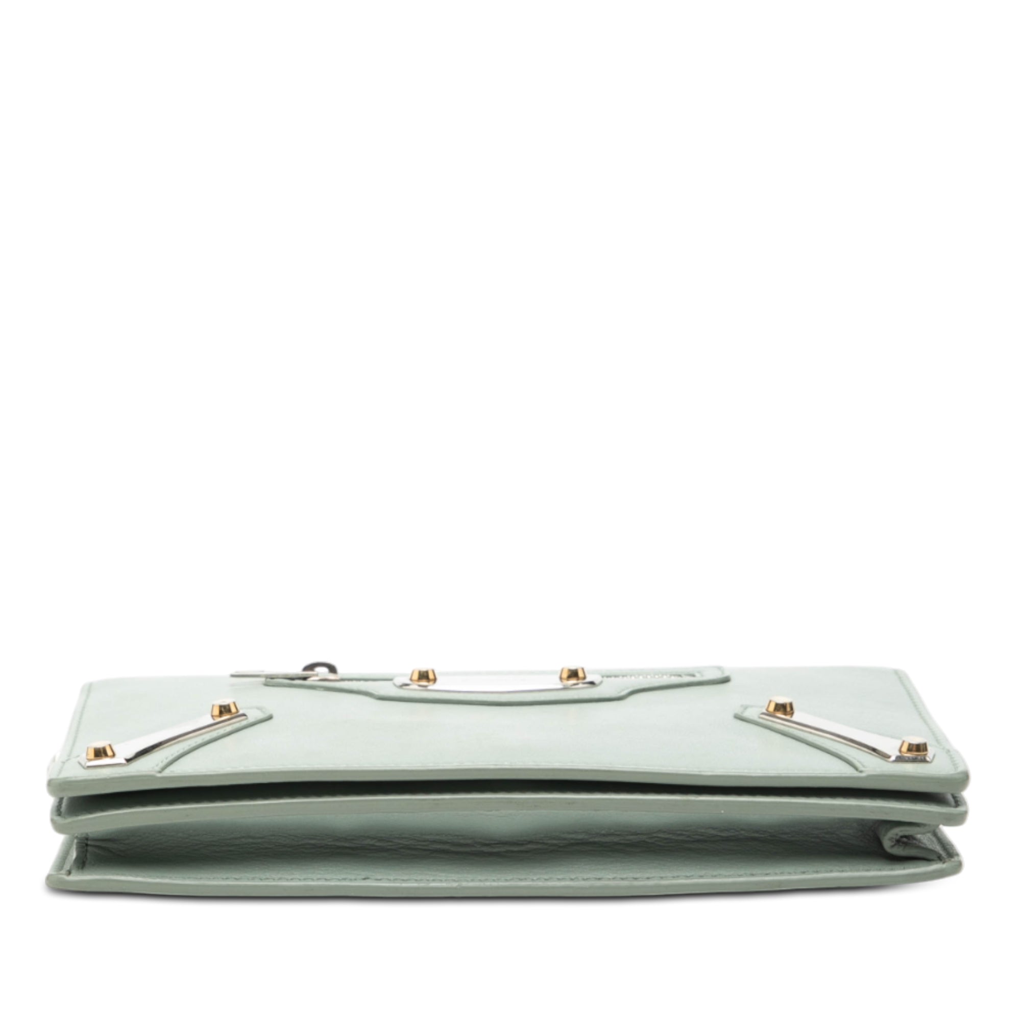 Calfskin Metal Plate City Wallet on Chain - Image 3