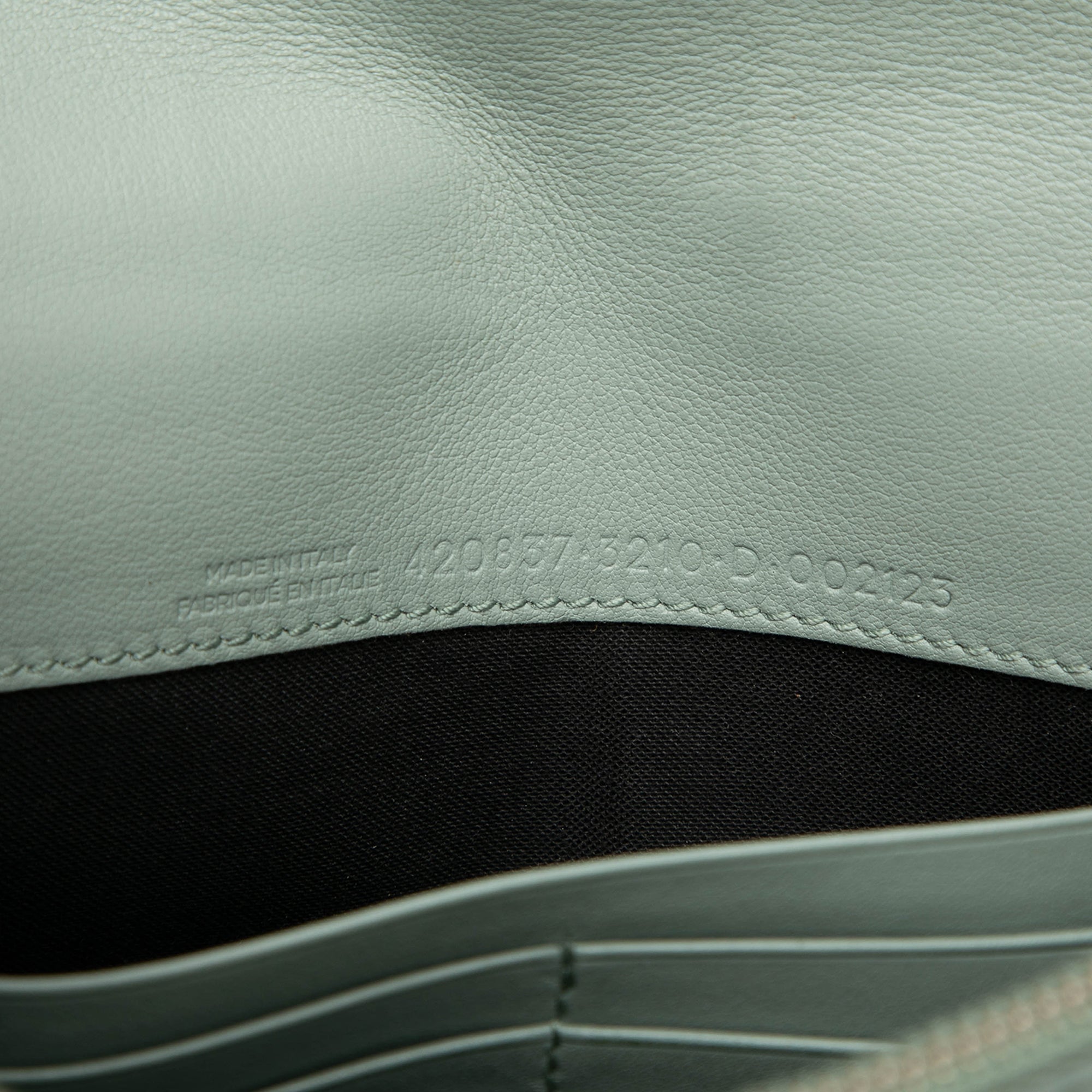 Leather Metal Plate City Wallet on Chain - Image 5