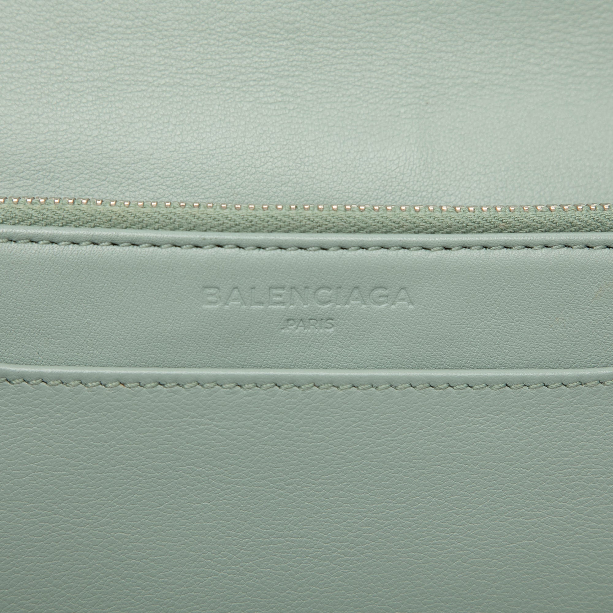 Leather Metal Plate City Wallet on Chain - Image 6