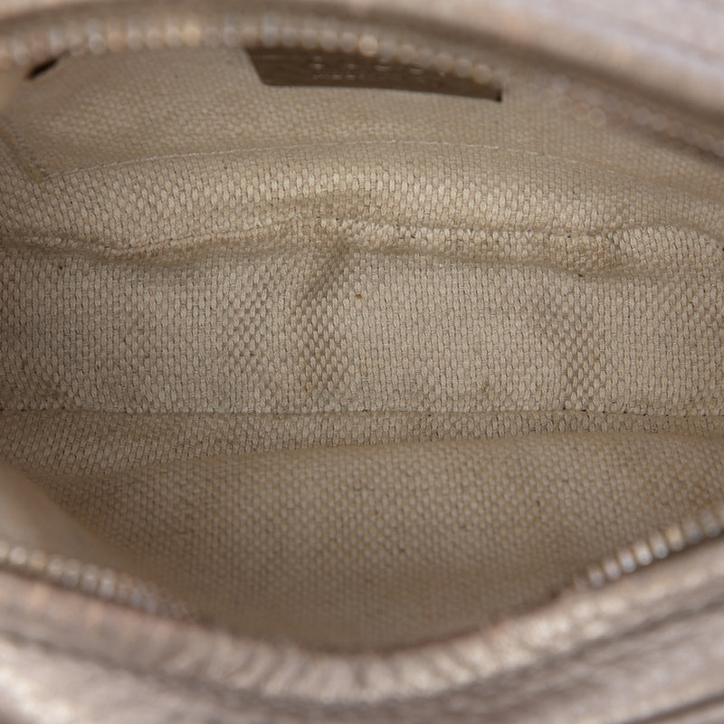 Mini Metallic Pebbled Calfskin Soho Chain Crossbody - Image 4