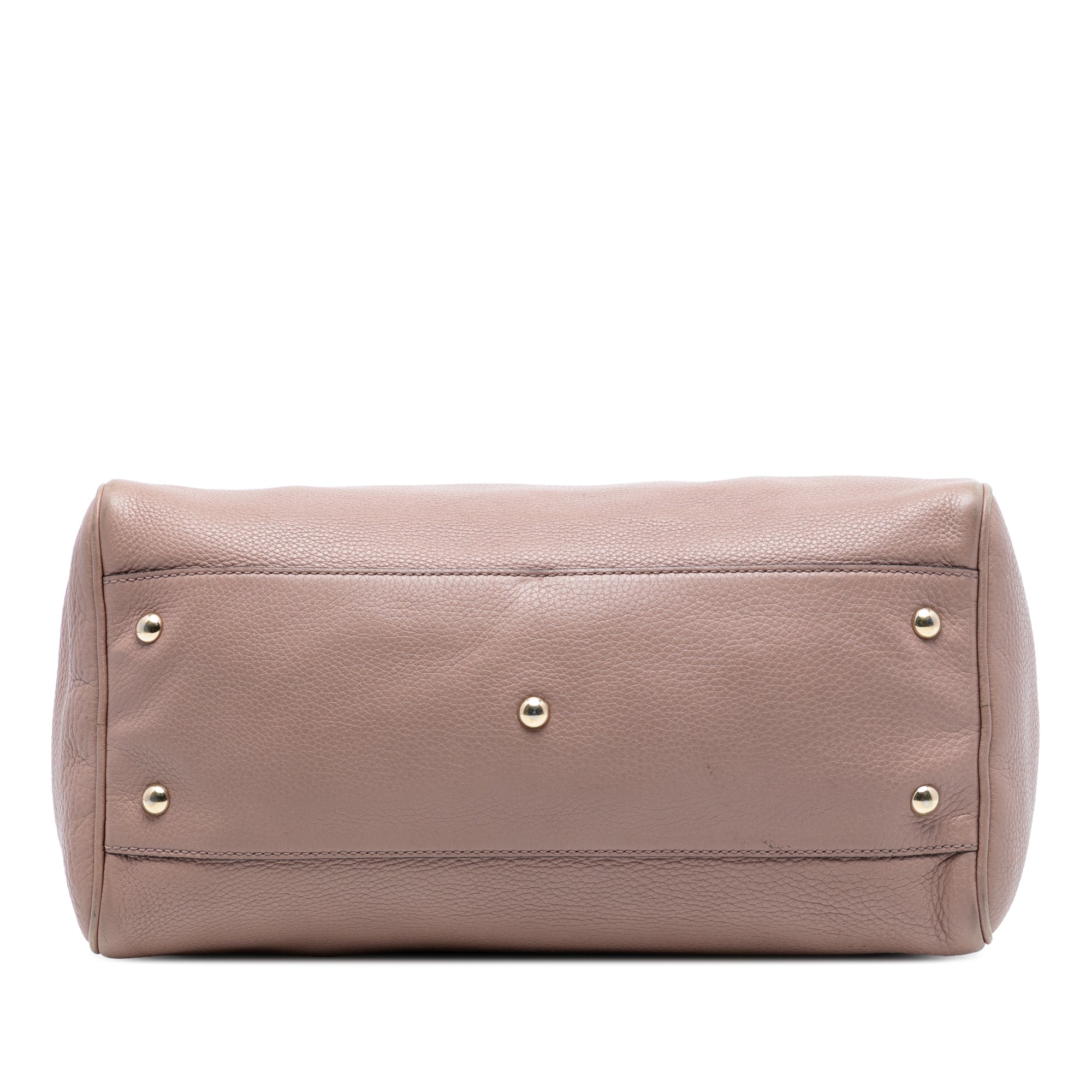 Medium Calfskin Bamboo Shopper Boston Bag - Image 3