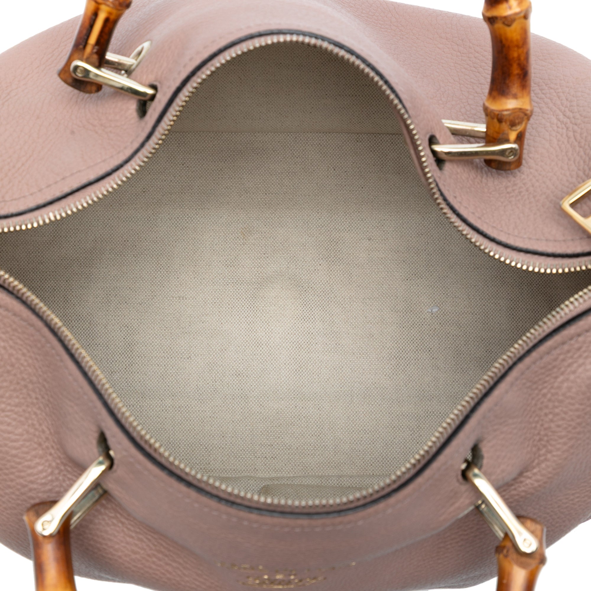 Medium Calfskin Bamboo Shopper Boston Bag - Image 4