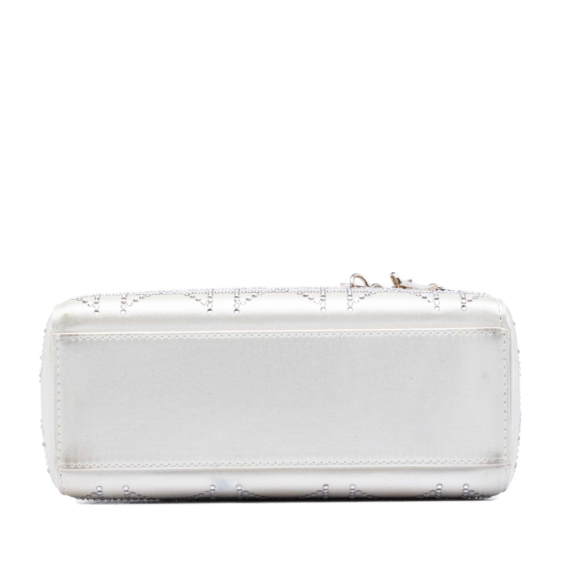 Mini Satin Cannage Crystal Embellished Lady Dior - Image 3