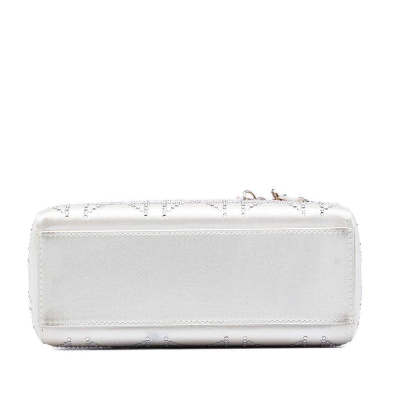 Mini Satin Cannage Crystal Embellished Lady Dior - Image 3