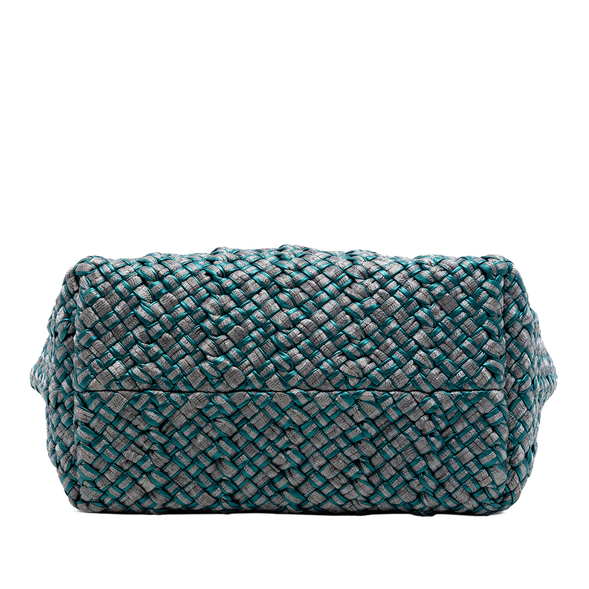 Medium Metallic Nappa Intrecciato Cesta Tote - Image 3