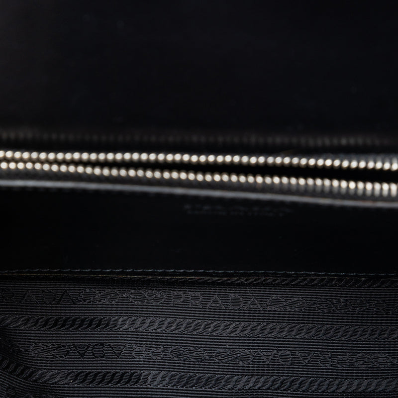 City Calfskin and Saffiano Studded Elektra Crossbody - Image 4