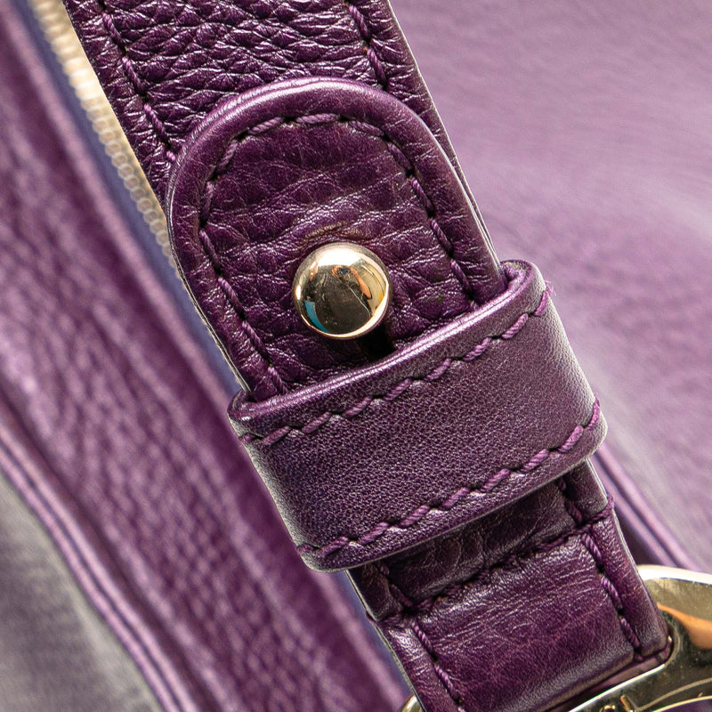 Metallic Leather Greenwich Hobo - Image 10