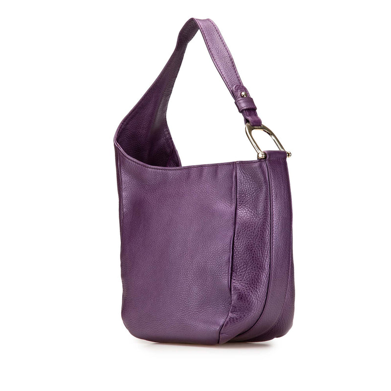 Metallic Leather Greenwich Hobo - Image 2