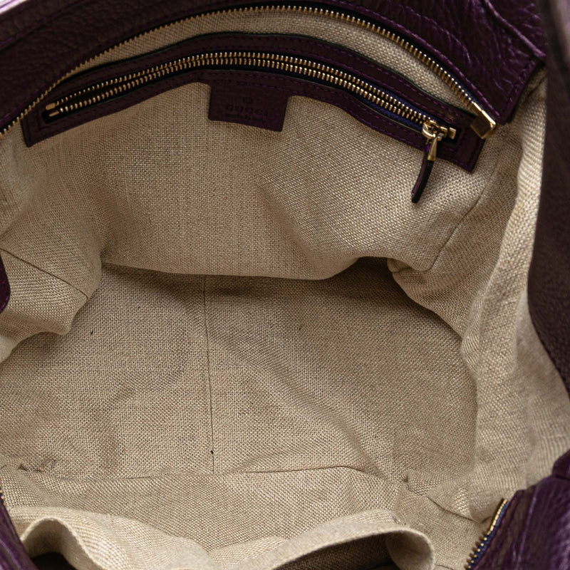 Metallic Leather Greenwich Hobo - Image 4