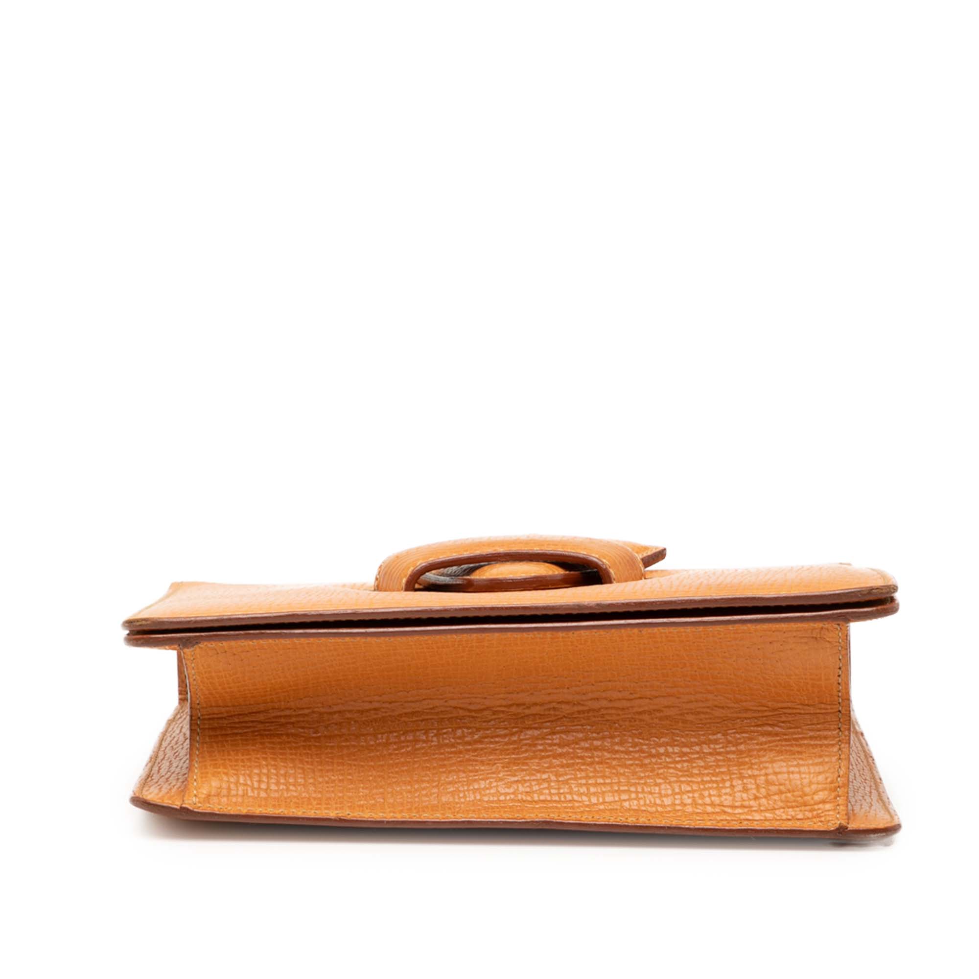 Textured Leather Barcelona Top Handle Bag - Image 3