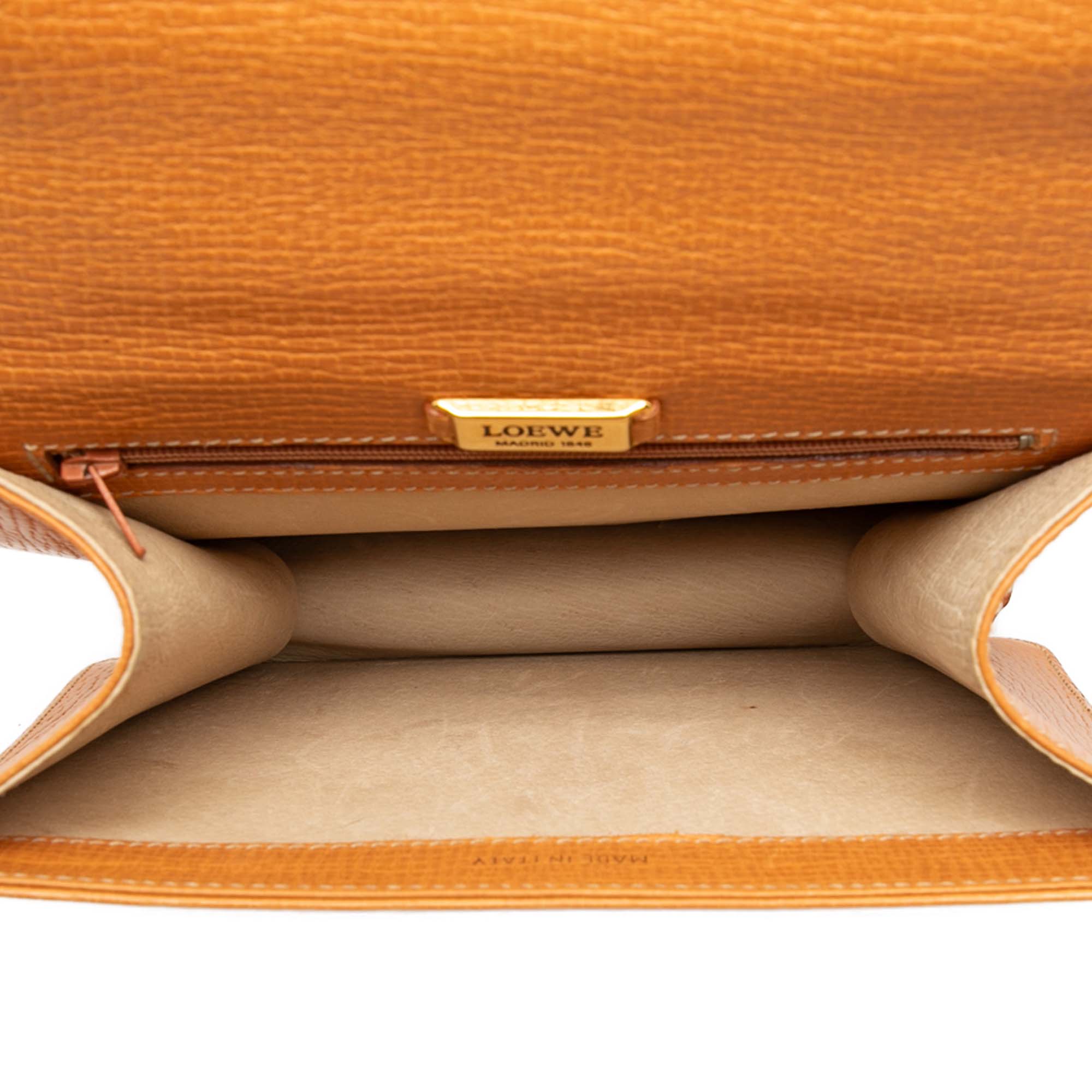 Textured Leather Barcelona Top Handle Bag - Image 4