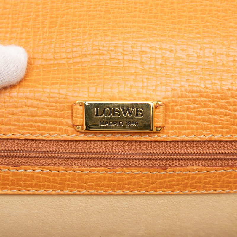 Textured Leather Barcelona Top Handle Bag - Image 5