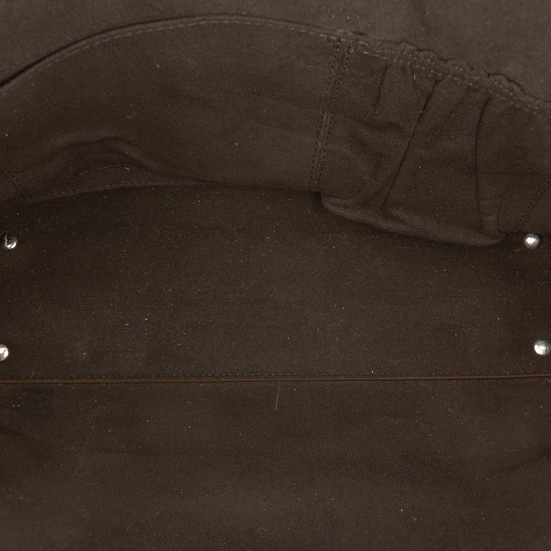 Medium Croc Embossed Calfskin Shark Lock Satchel - Image 4