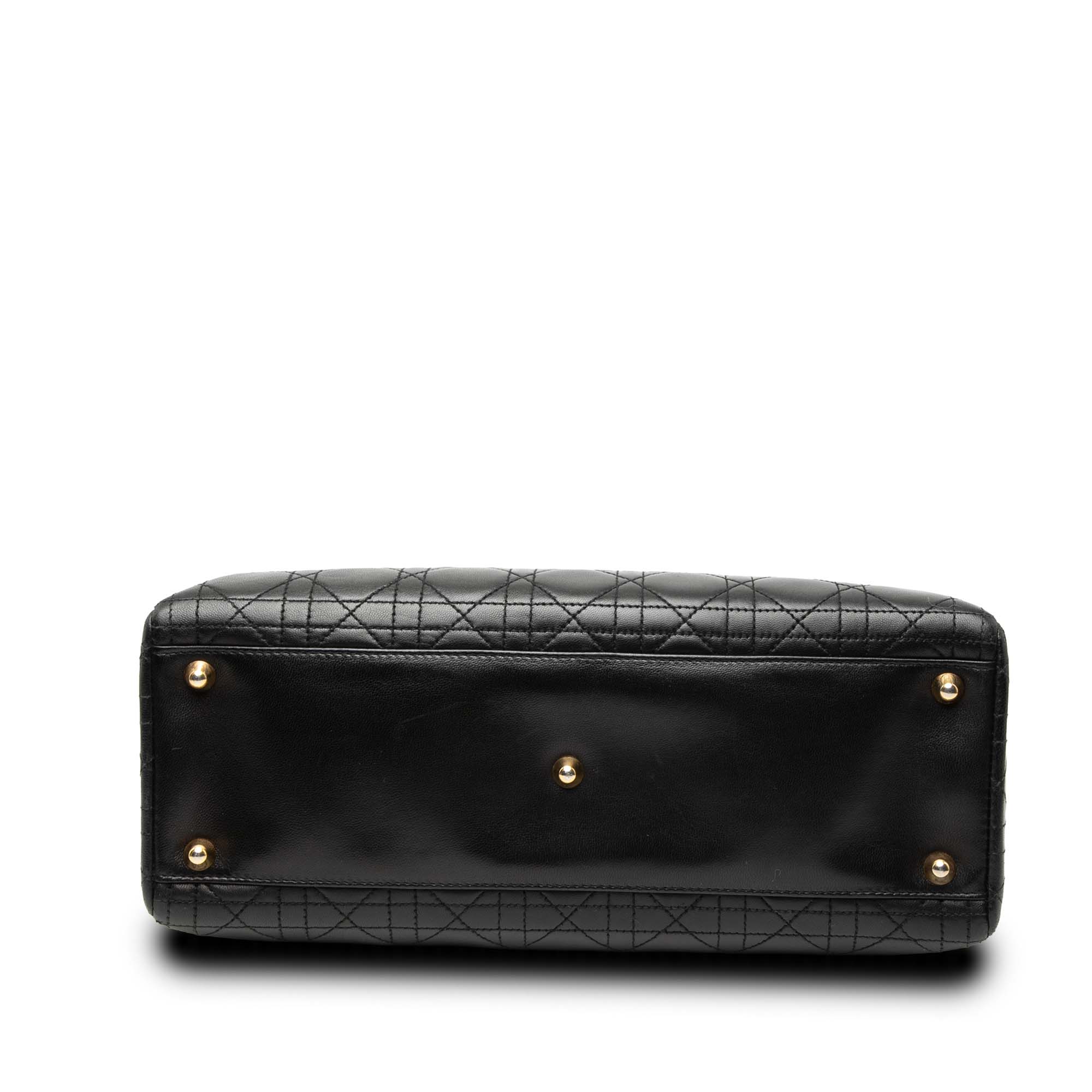 Large Lambskin Cannage Lady Dior - Image 3
