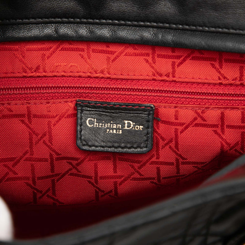 Large Lambskin Cannage Lady Dior - Image 5