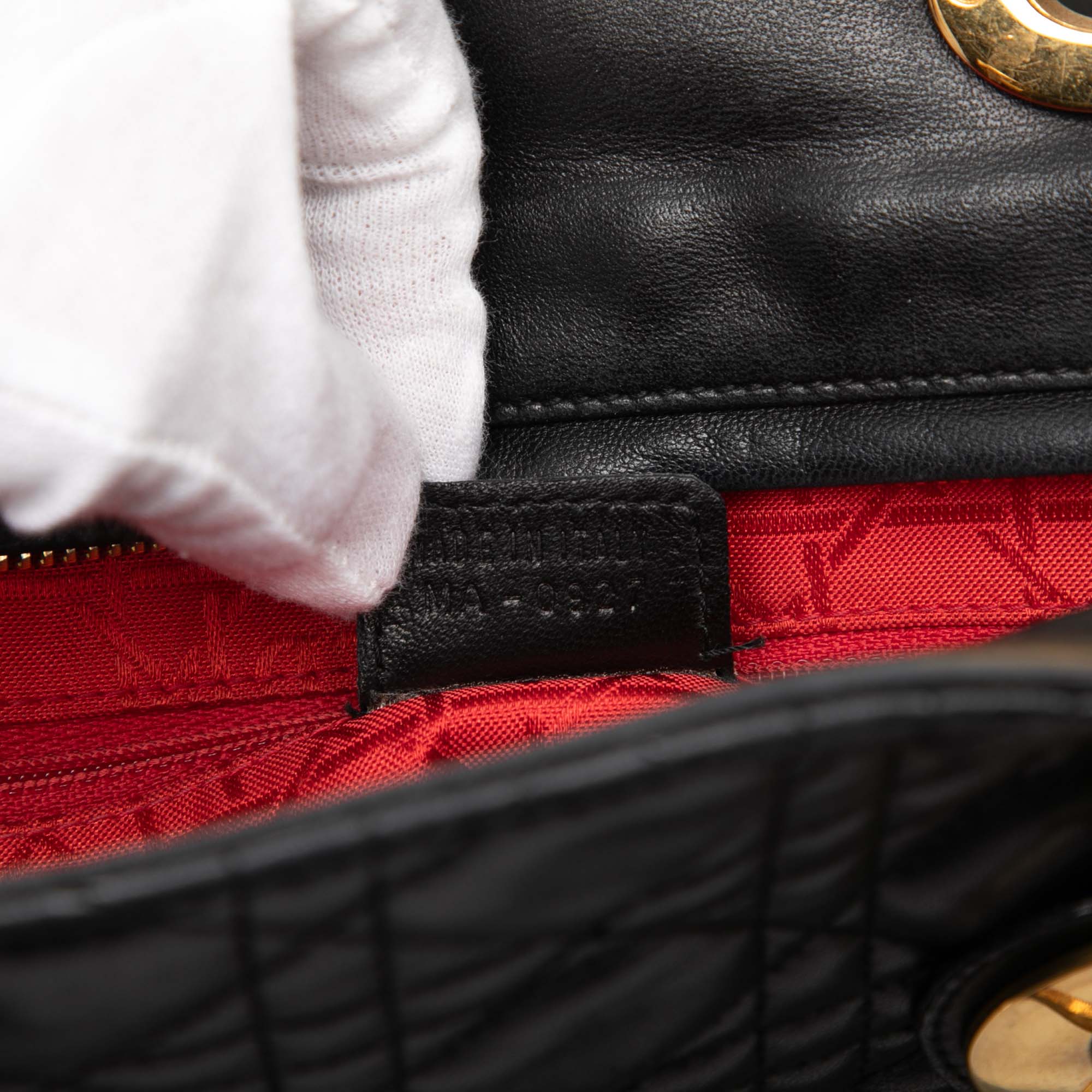 Large Lambskin Cannage Lady Dior - Image 6