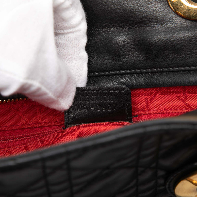 Large Lambskin Cannage Lady Dior - Image 6