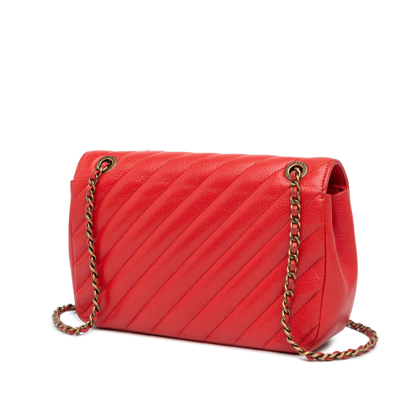 Small Diagonal Quilted Goatskin Flap - Image 2