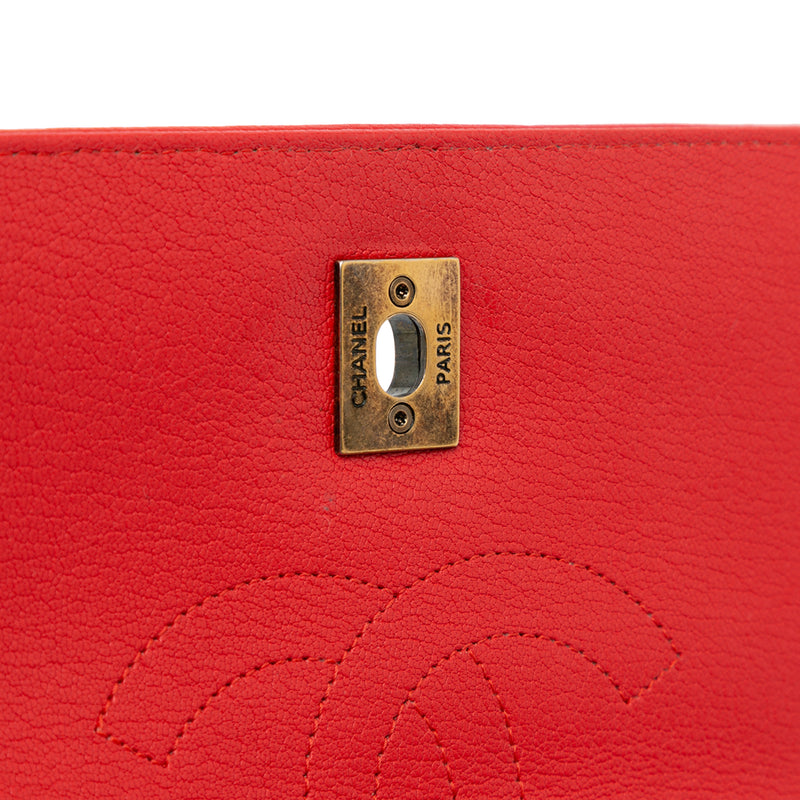 Small Diagonal Quilted Goatskin Flap - Image 8