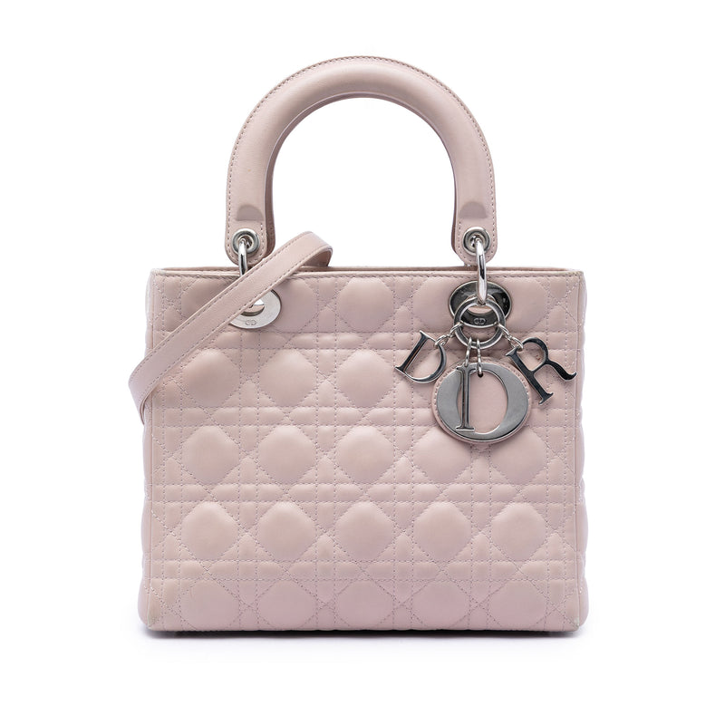 Medium Lambskin Cannage Lady Dior